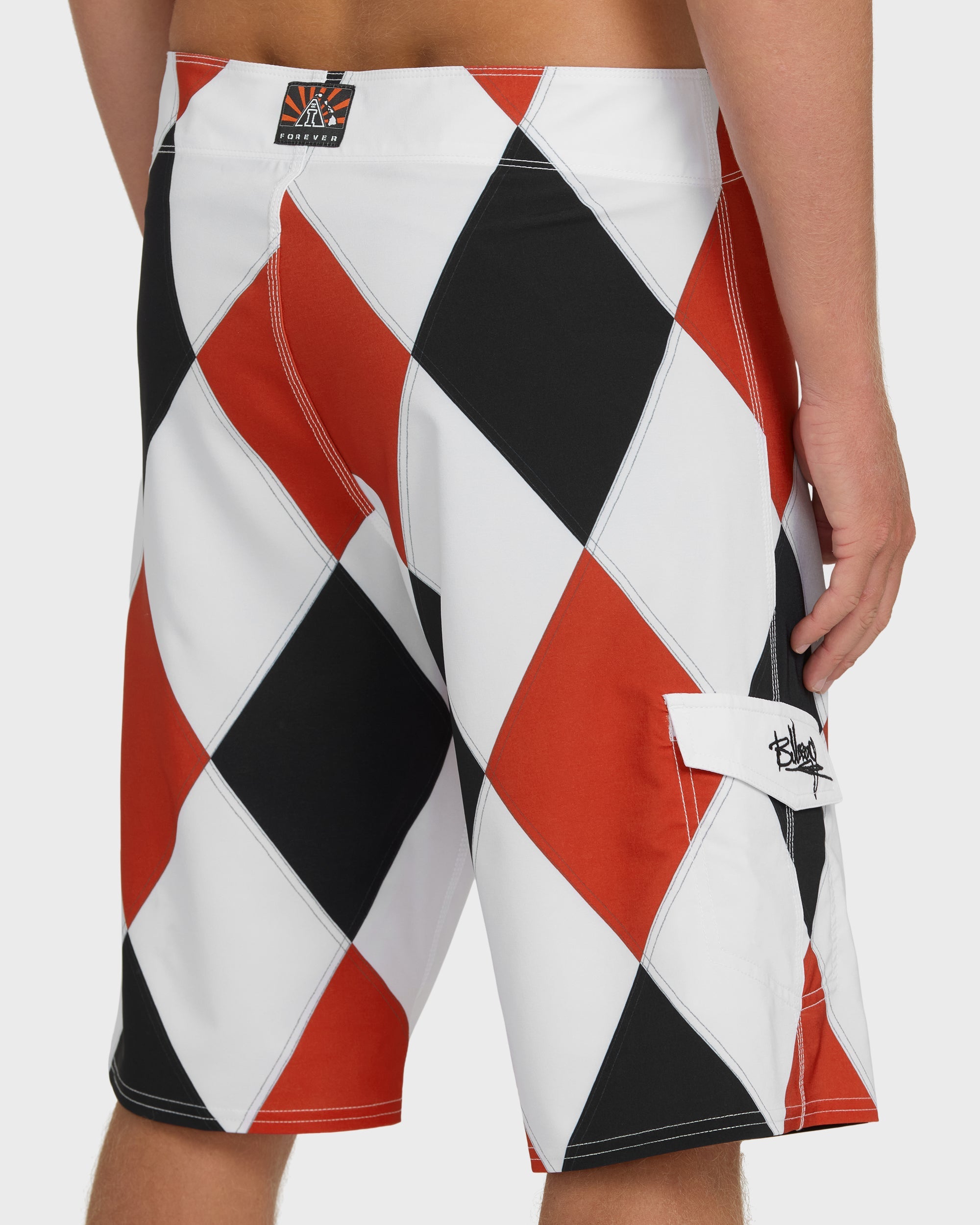 A.I. Diamonds Pro Boardshorts - True Red