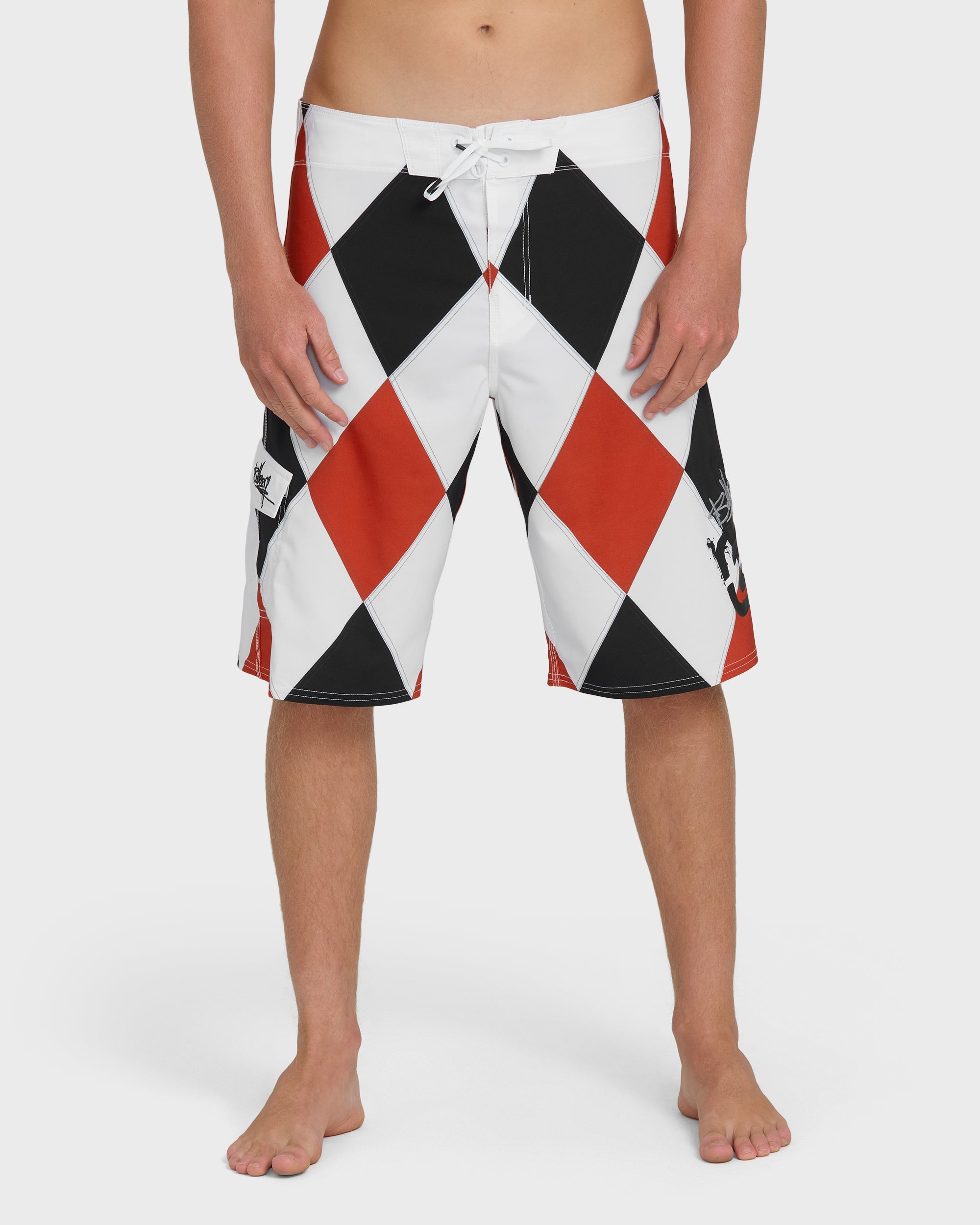 A.I. Diamonds Pro Boardshorts - True Red