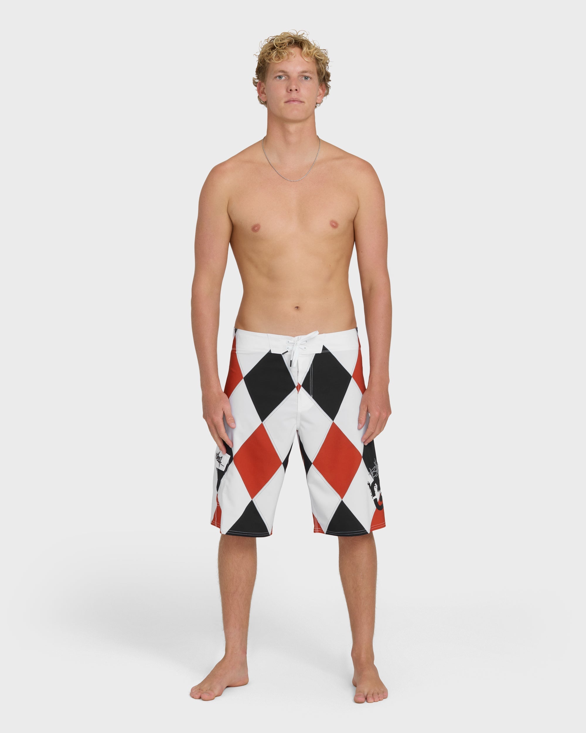 A.I. Diamonds Pro Boardshorts - True Red