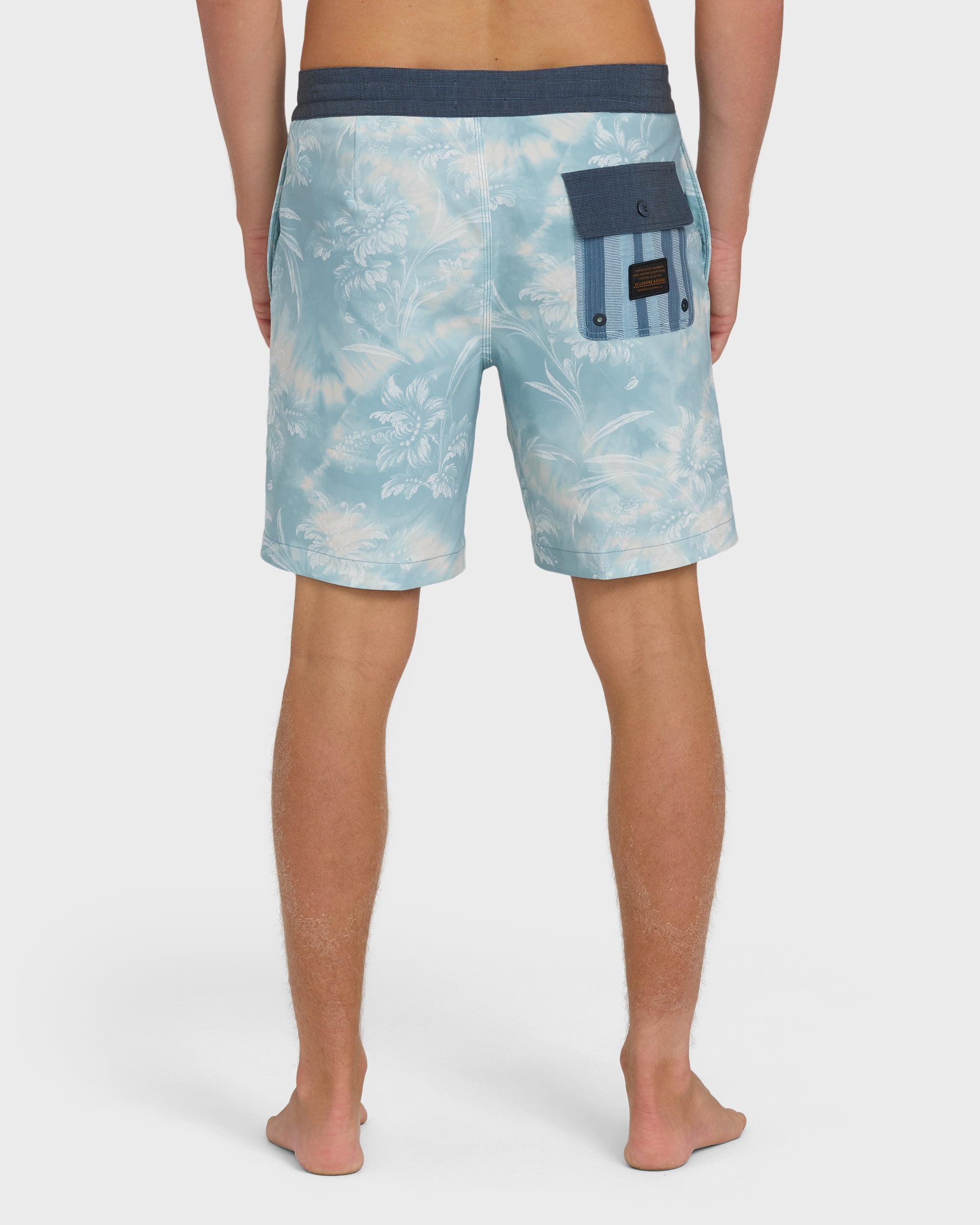 True North Garage Lo Tide 18 Boardshorts - Blue Fog