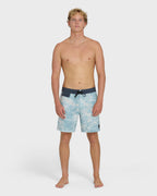 True North Garage Lo Tide 18 Boardshorts - Blue Fog