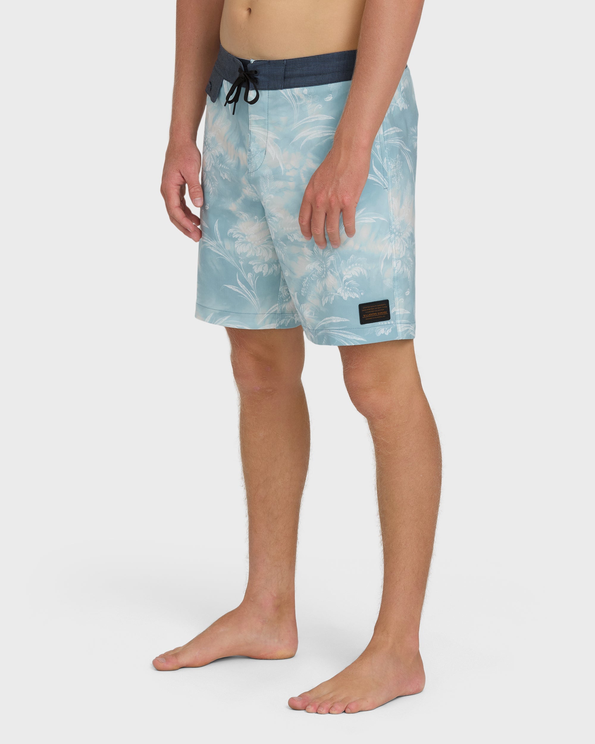 True North Garage Lo Tide 18 Boardshorts - Blue Fog