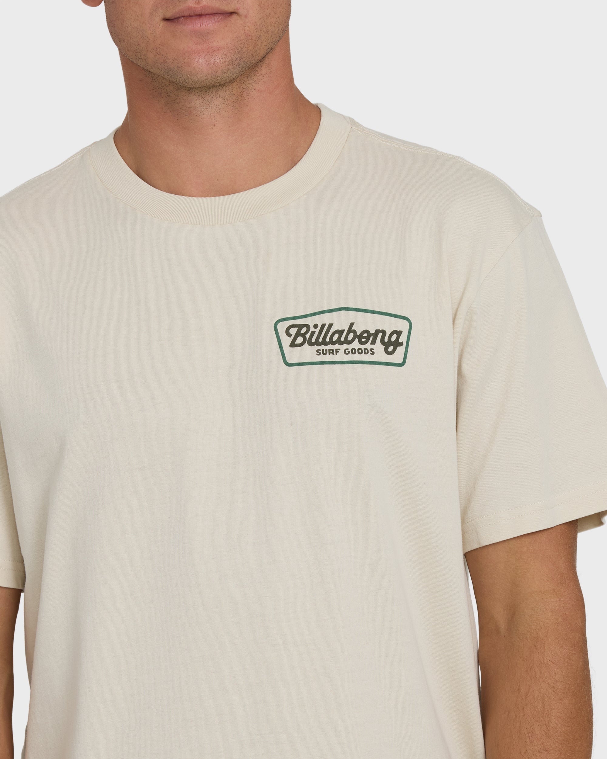 Off Duty Premium Short Sleeve Knit T-Shirt - Oatmeal