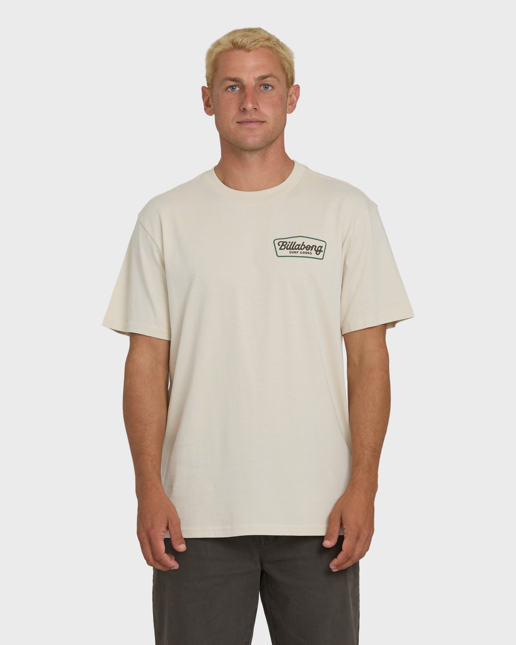 Off Duty Premium Short Sleeve Knit T-Shirt - Oatmeal