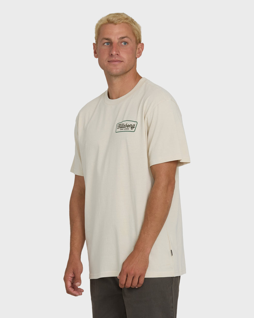 Off Duty Premium Short Sleeve Knit T-Shirt - Oatmeal
