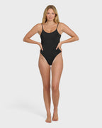 Sol Searcher Sloane One Piece Swimsuit - Black Pebble