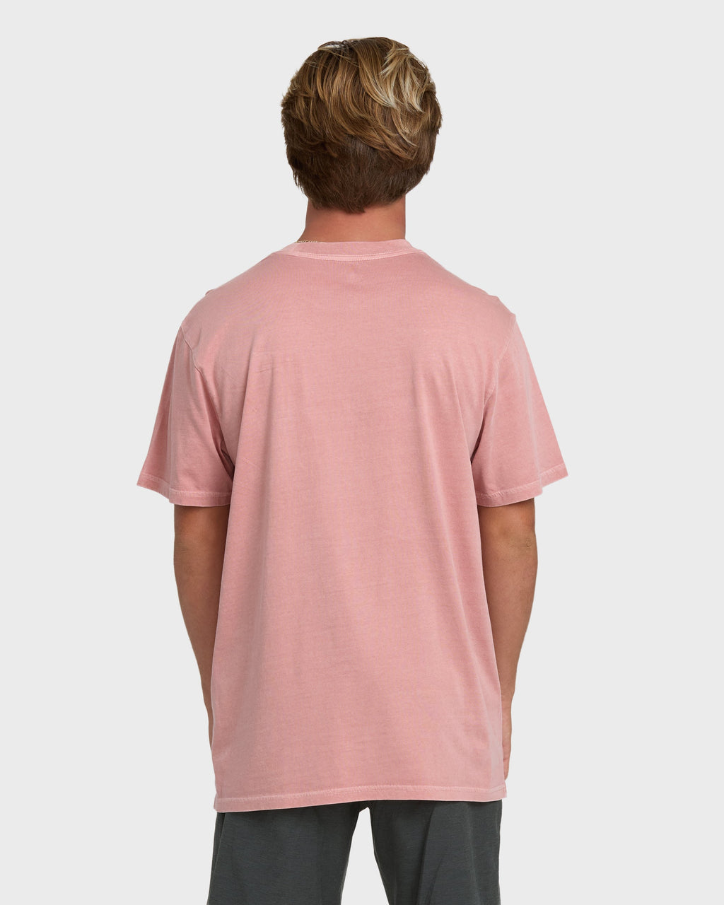 Essential Wave Washed Premium Short Sleeve Pocket Tee - Ash Rose
