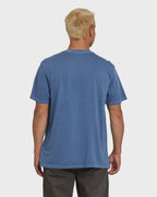 Essential Wave Washed Premium Short Sleeve Pocket Tee - Blue Horizon