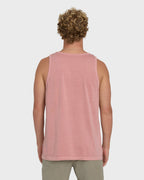 Essential Pocket Wave Washed Premium Tank Top - Ash Rose