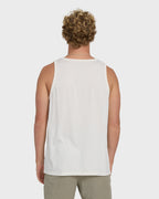 Essential Pocket Wave Washed Premium Tank Top - Off White
