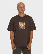 Link OG Short Sleeve Knit T-Shirt - Chocolate Brown