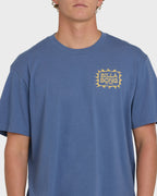 Ripple Premium Short Sleeve Cotton Graphic T-Shirt - Blue Horizon