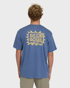 Ripple Premium Short Sleeve Cotton Graphic T-Shirt - Blue Horizon