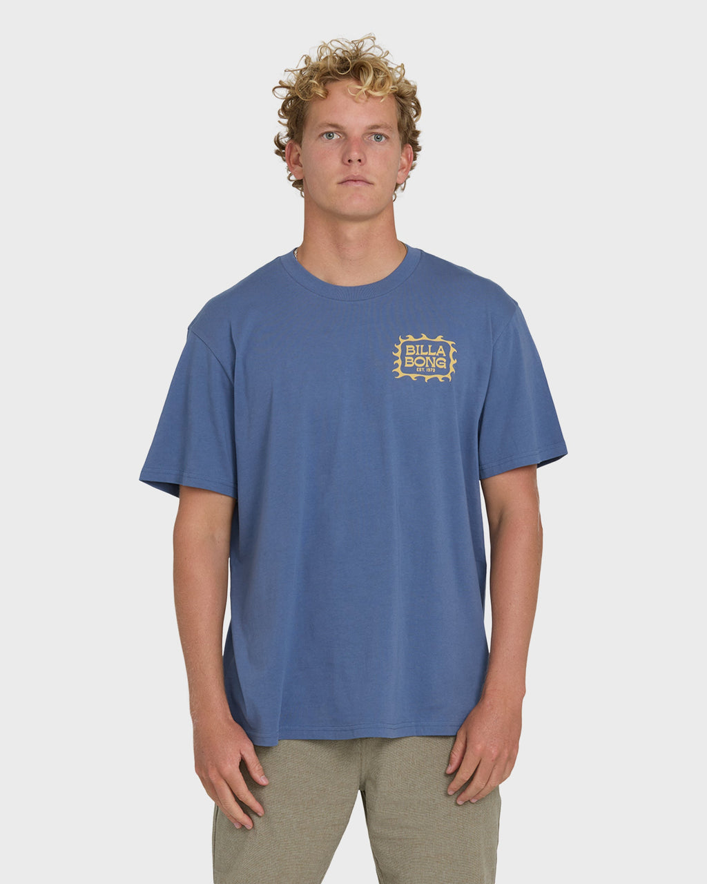 Ripple Premium Short Sleeve Cotton Graphic T-Shirt - Blue Horizon
