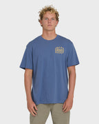 Ripple Premium Short Sleeve Cotton Graphic T-Shirt - Blue Horizon