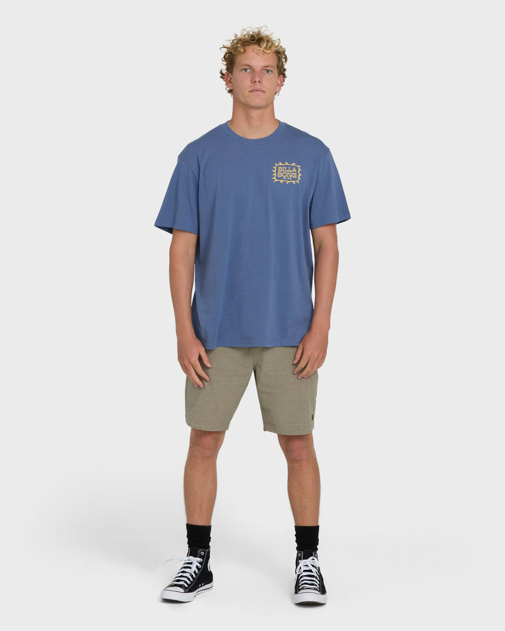 Ripple Premium Short Sleeve Cotton Graphic T-Shirt - Blue Horizon