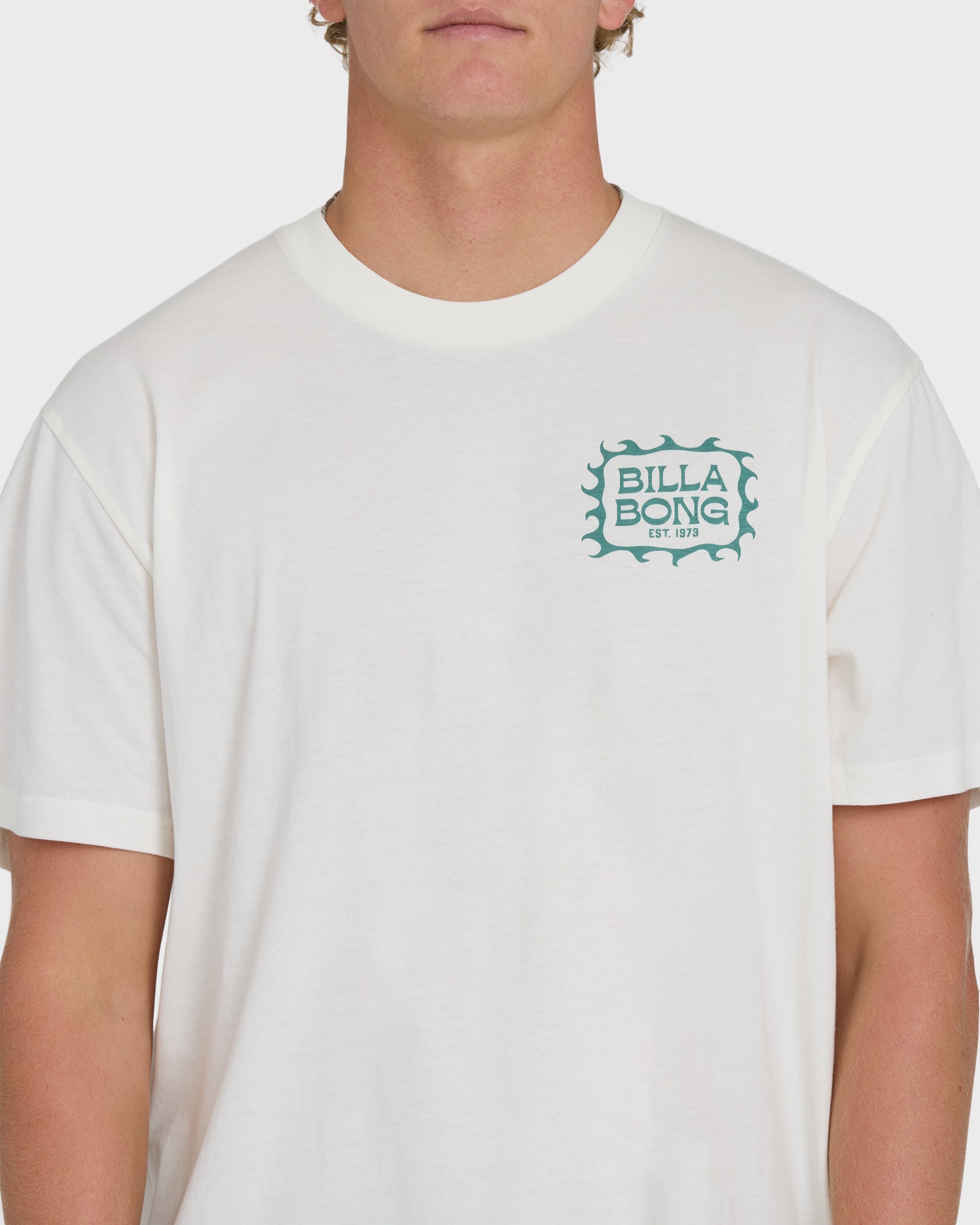 Ripple Premium Short Sleeve Cotton Graphic T-Shirt - Off White