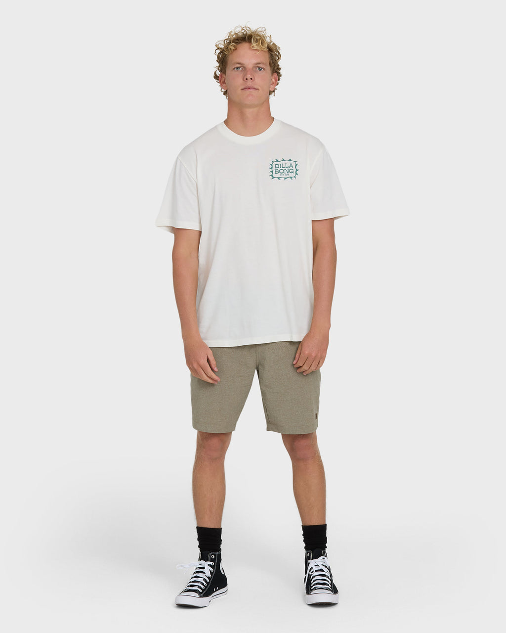 Ripple Premium Short Sleeve Cotton Graphic T-Shirt - Off White