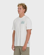 Ripple Premium Short Sleeve Cotton Graphic T-Shirt - Off White