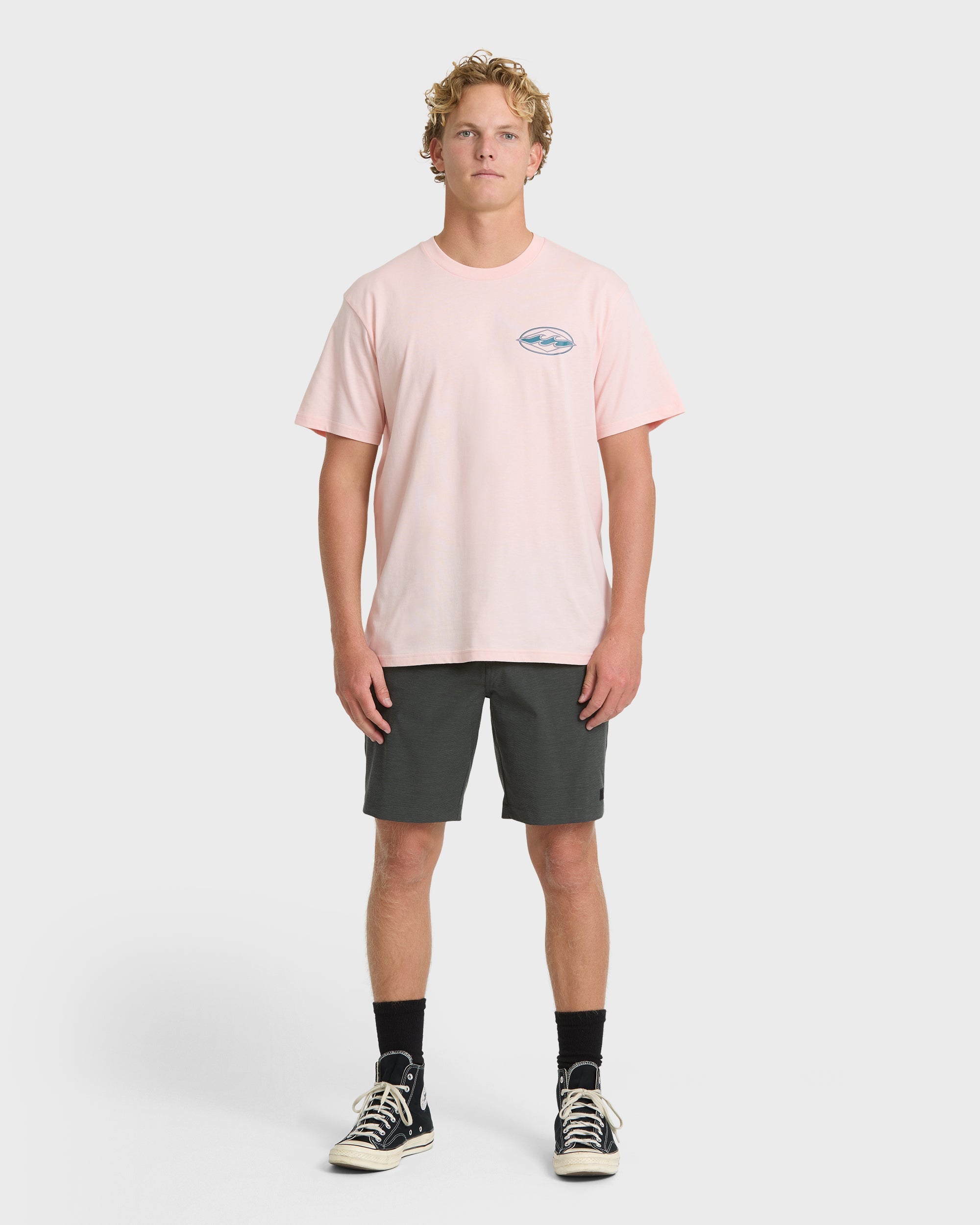 Rotor Diamond Premium Short Sleeve Graphic T-Shirt - Light Pink