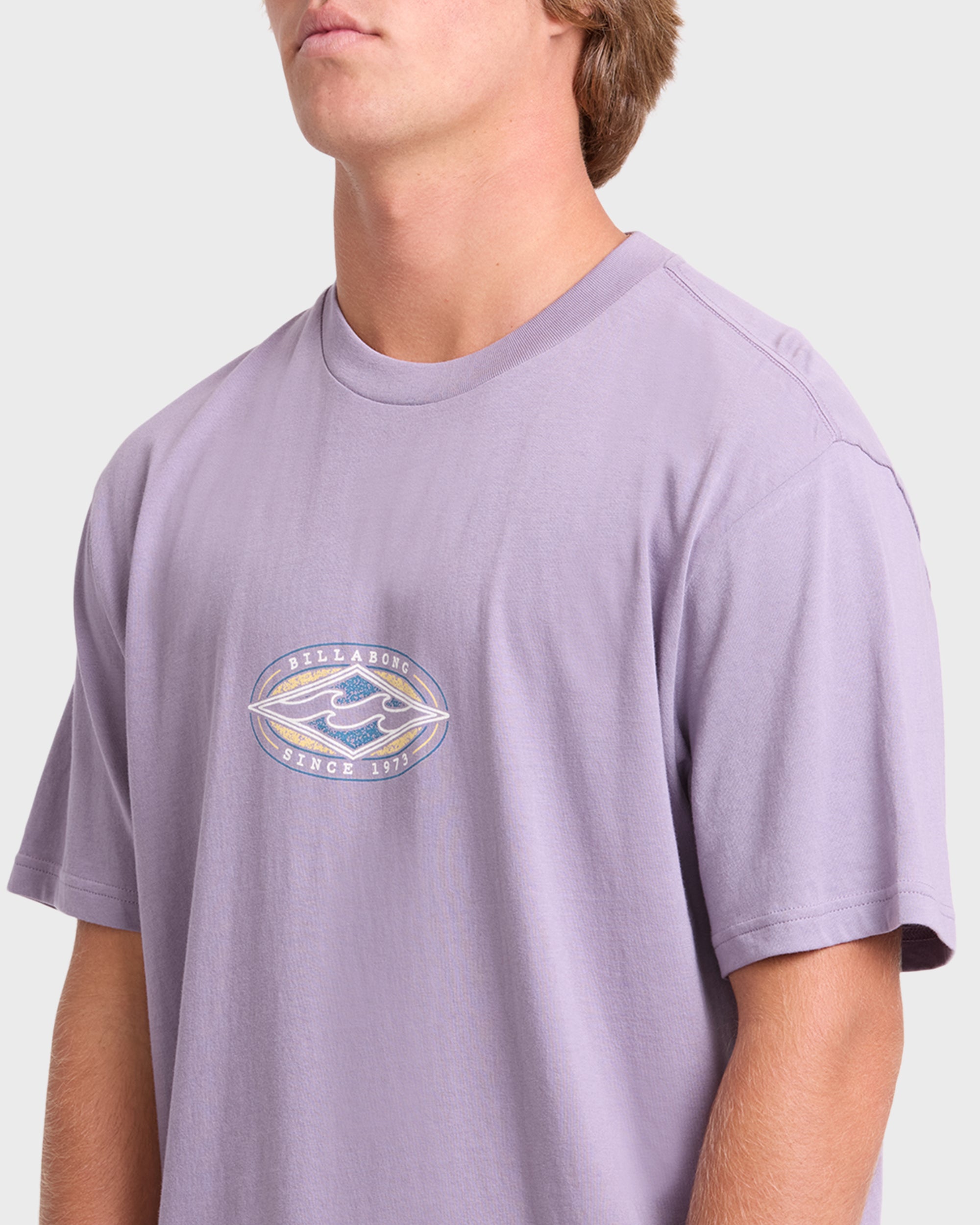 Rotor Diamond Premium Short Sleeve Knit Graphic T-Shirt - Purple Ash