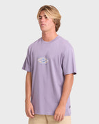Rotor Diamond Premium Short Sleeve Knit Graphic T-Shirt - Purple Ash
