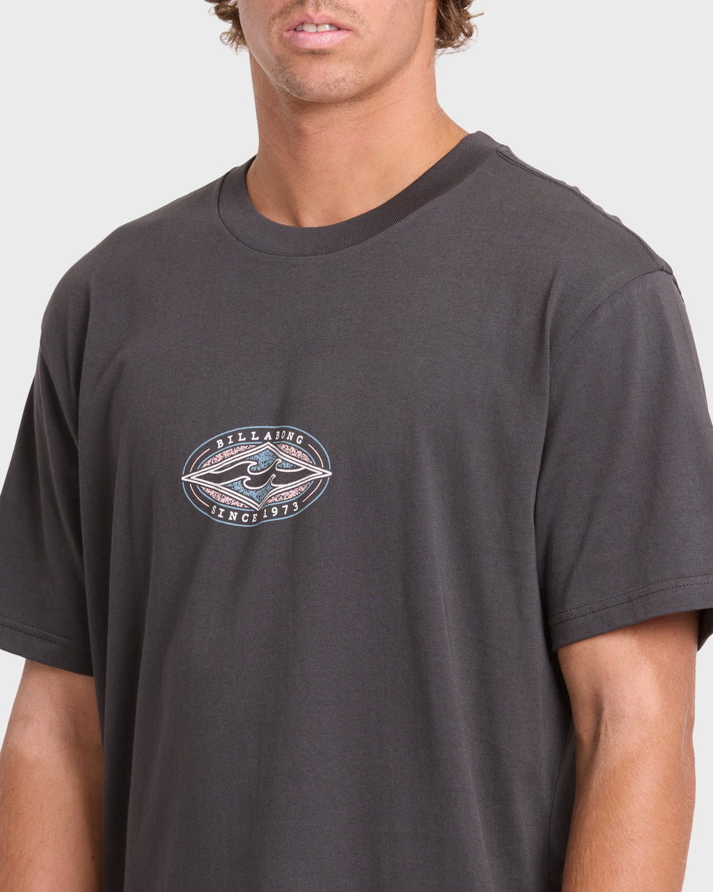 Rotor Diamond Premium Short Sleeve Knit Graphic T-Shirt - Raven