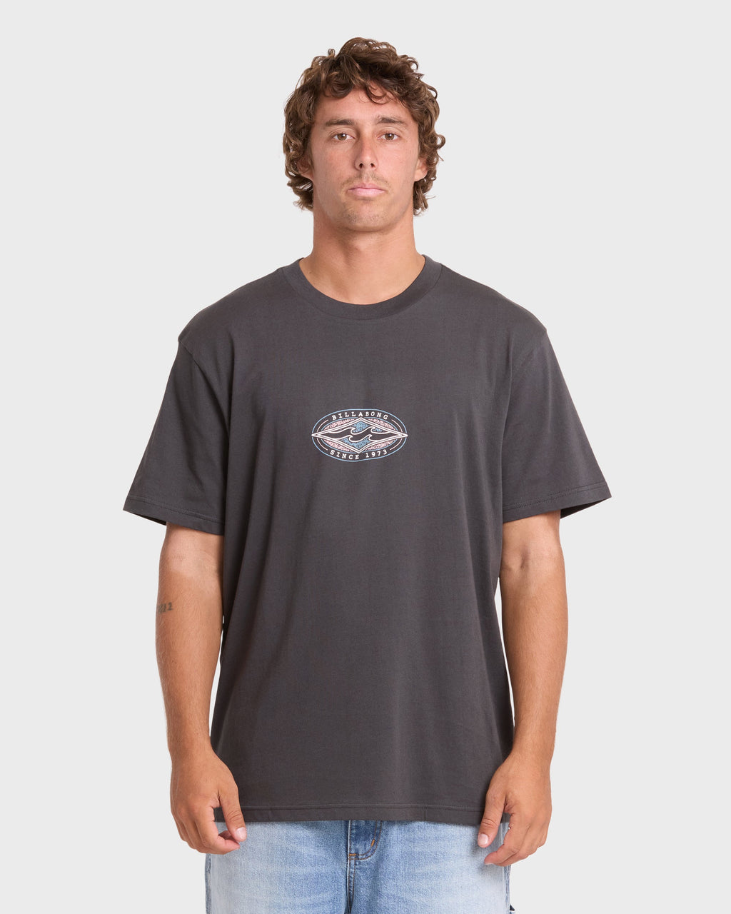 Rotor Diamond Premium Short Sleeve Knit Graphic T-Shirt - Raven