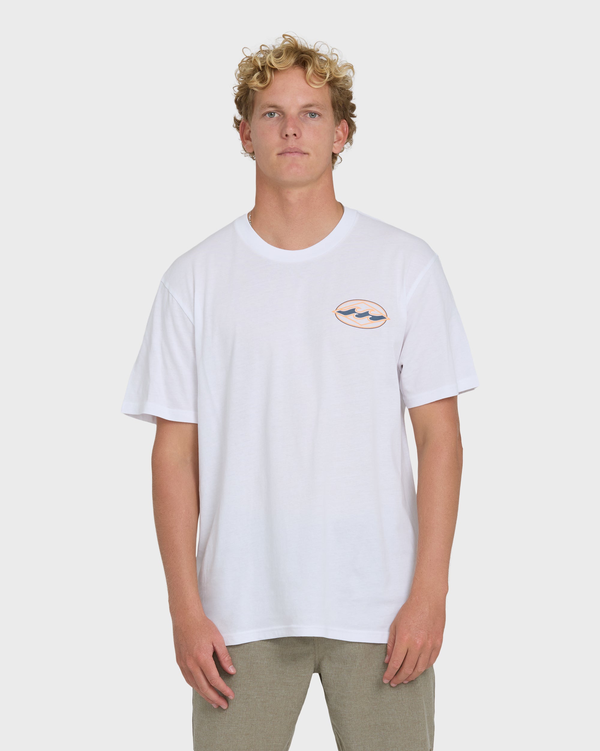 Rotor Diamond Premium Short Sleeve Graphic T-Shirt - White