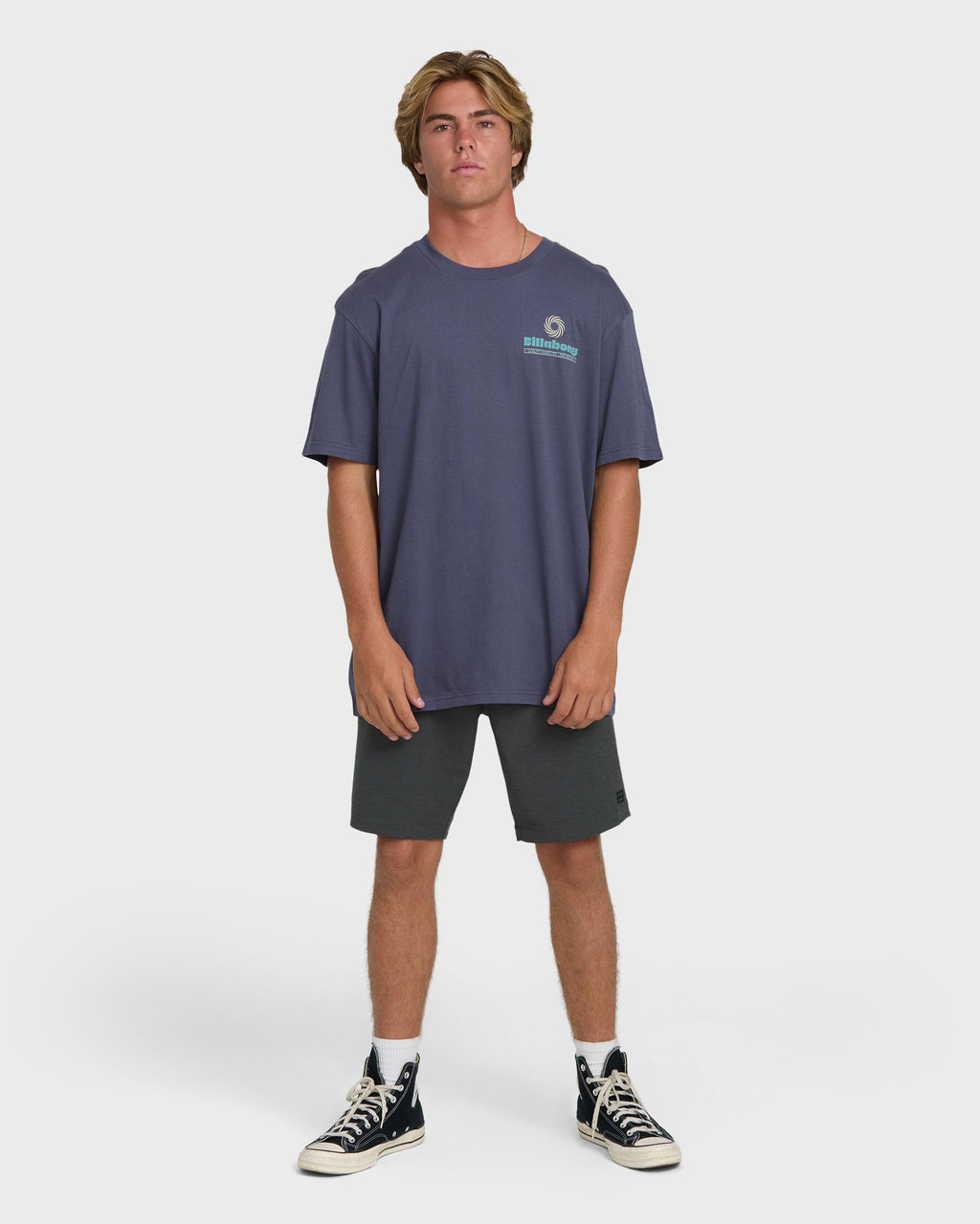 Single Fin Premium Short Sleeve T-Shirt - Graystone
