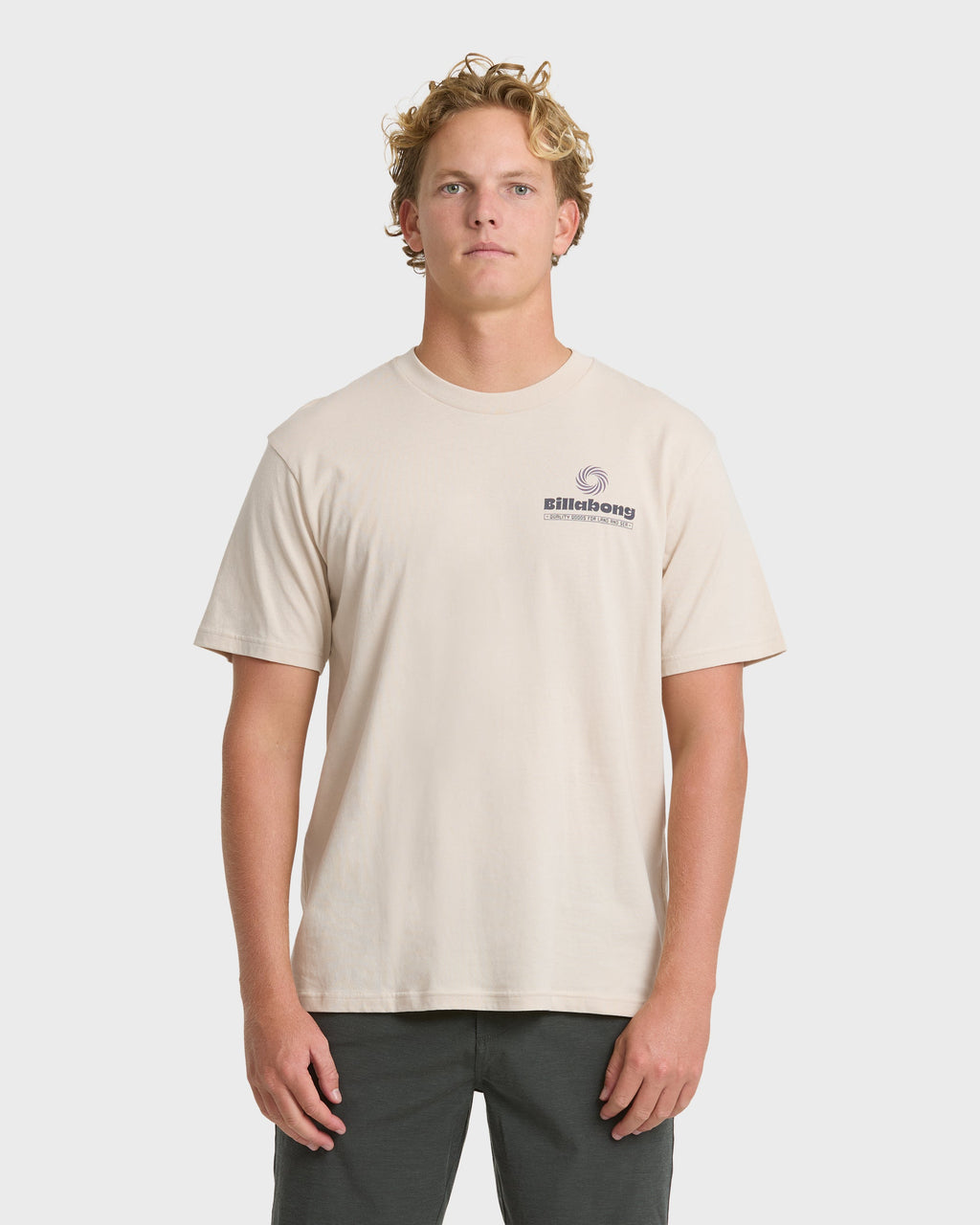 Single Fin Premium Short Sleeve T-Shirt - Oatmeal