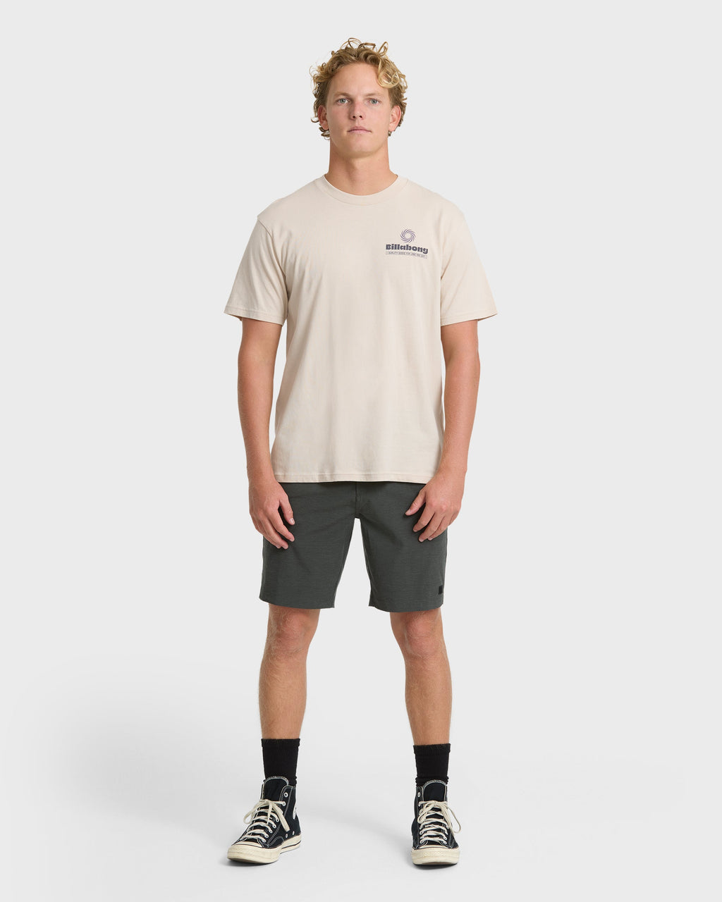 Single Fin Premium Short Sleeve T-Shirt - Oatmeal