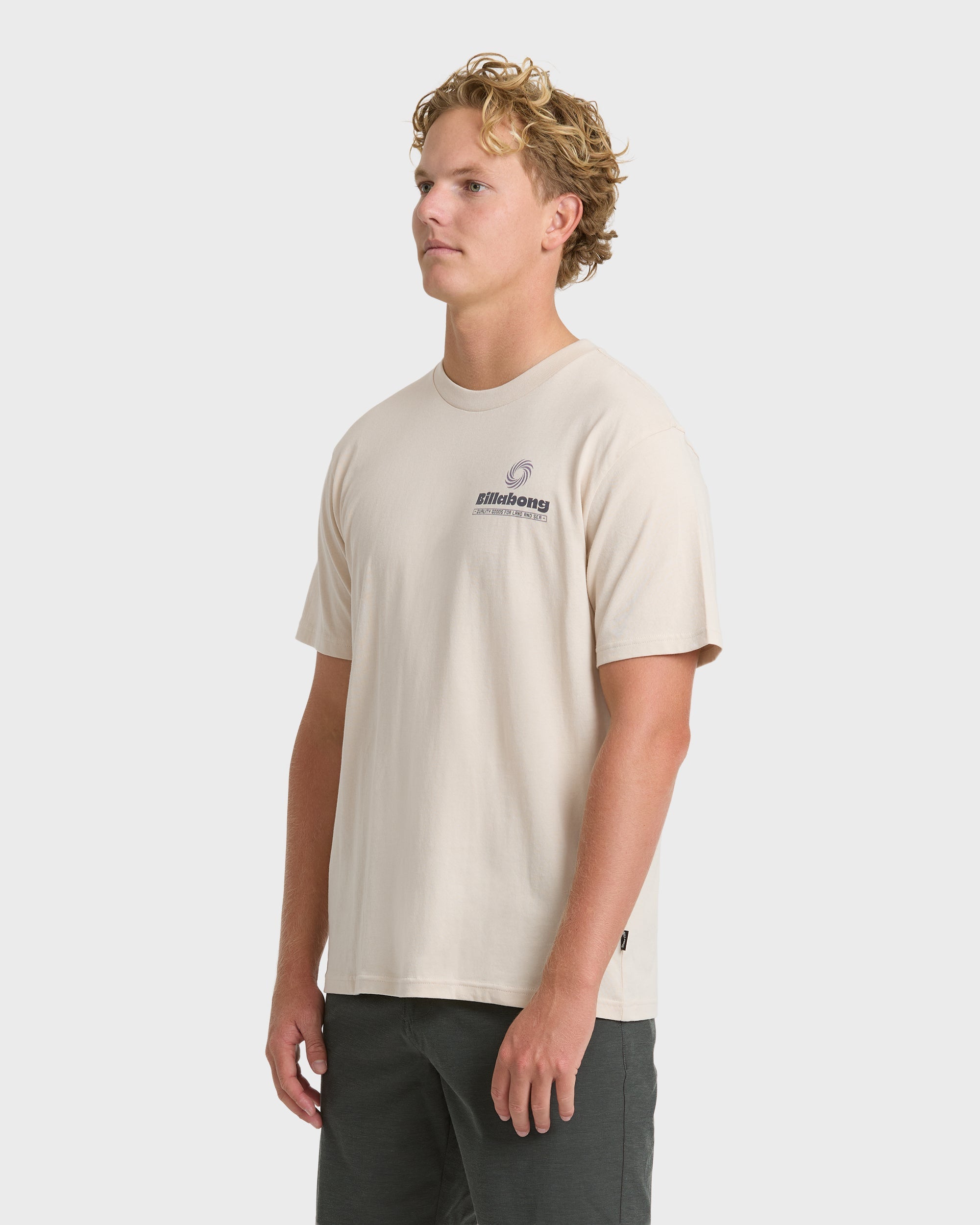 Single Fin Premium Short Sleeve T-Shirt - Oatmeal