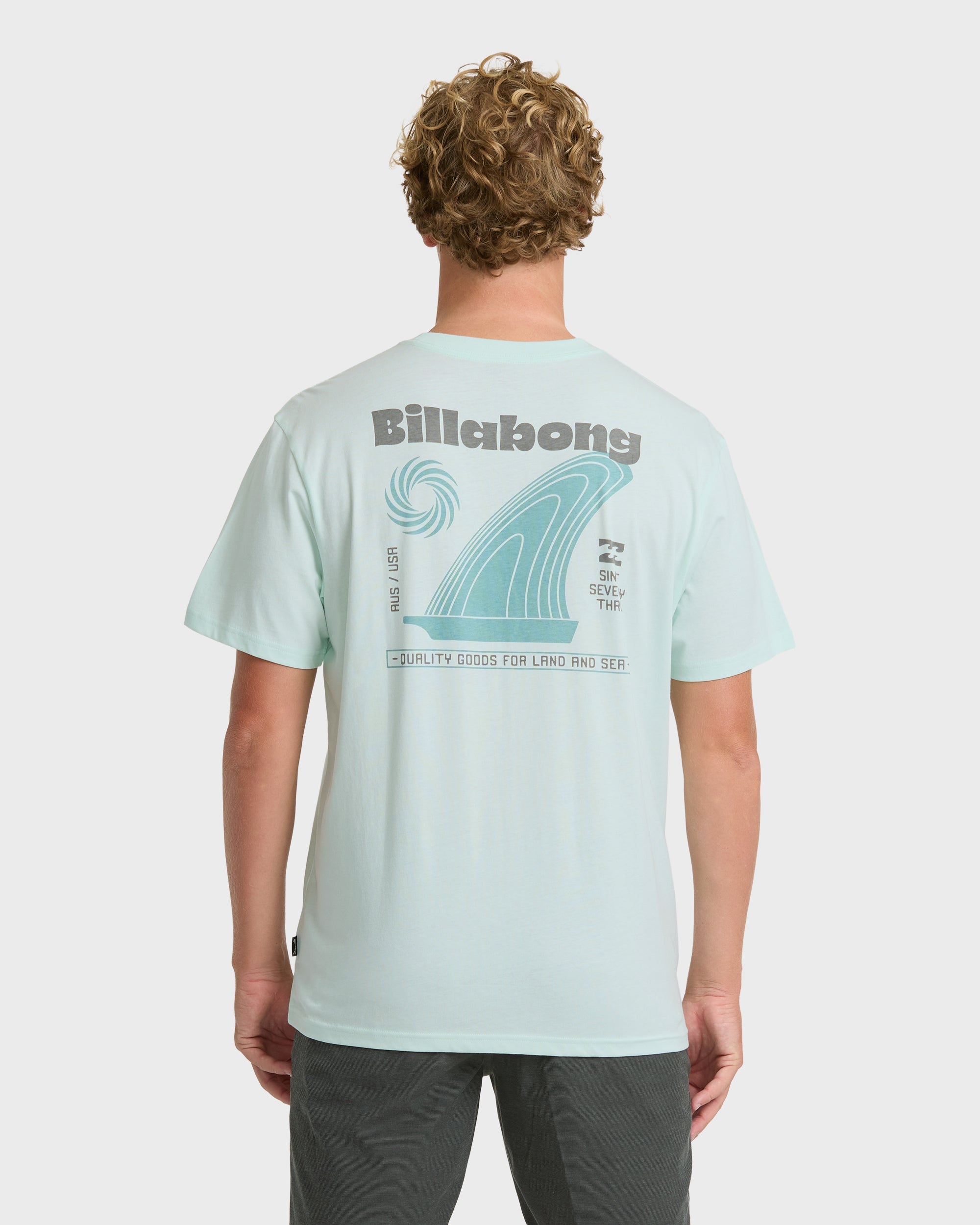 Single Fin Premium Short Sleeve T-Shirt - Sea Glass