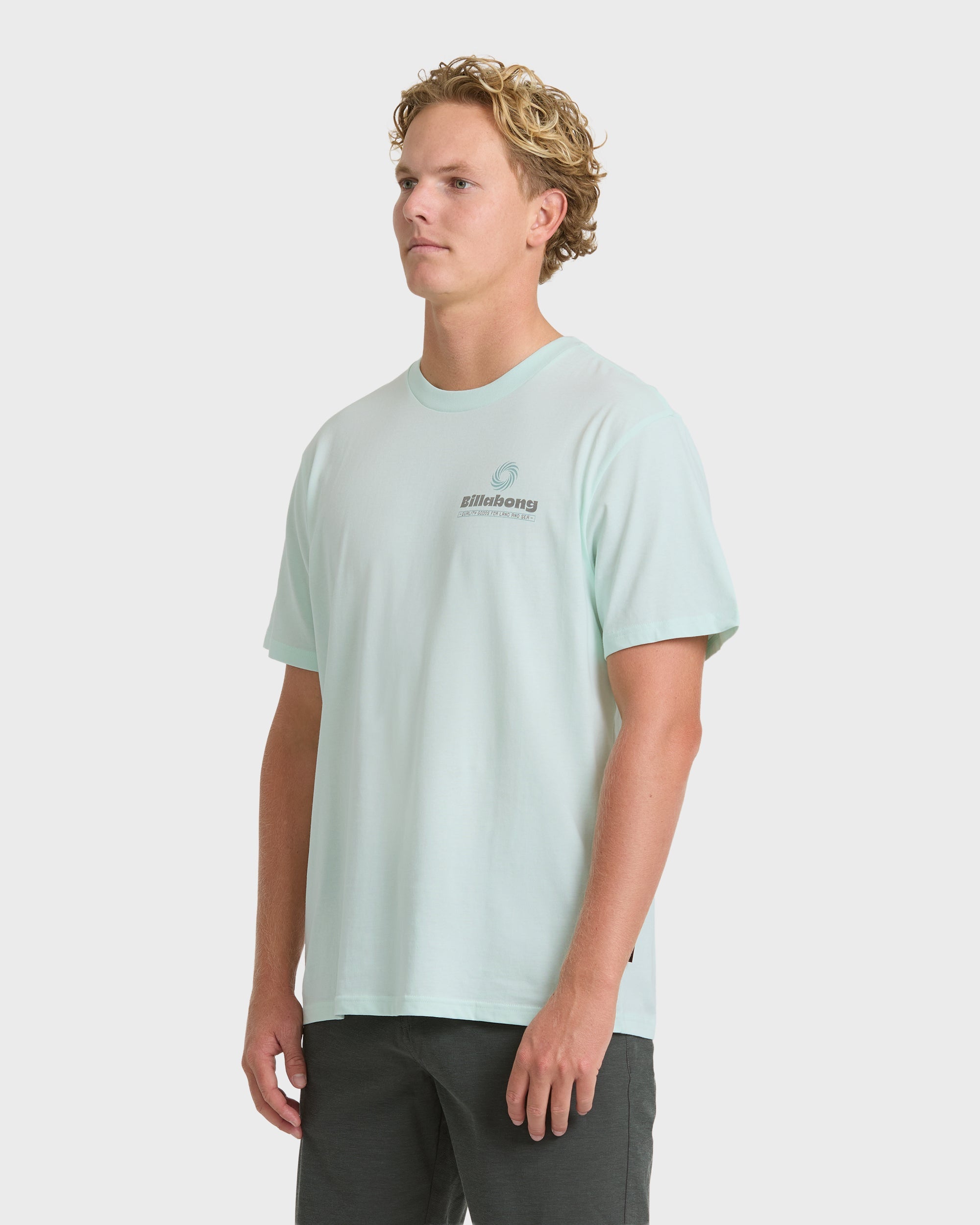 Single Fin Premium Short Sleeve T-Shirt - Sea Glass