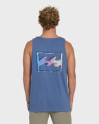 Crayon Wave Premium Tank Top - Blue Horizon