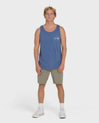 Crayon Wave Premium Tank Top - Blue Horizon