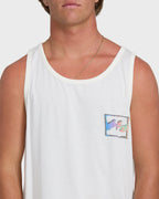 Crayon Wave Premium Tank Top - Off White