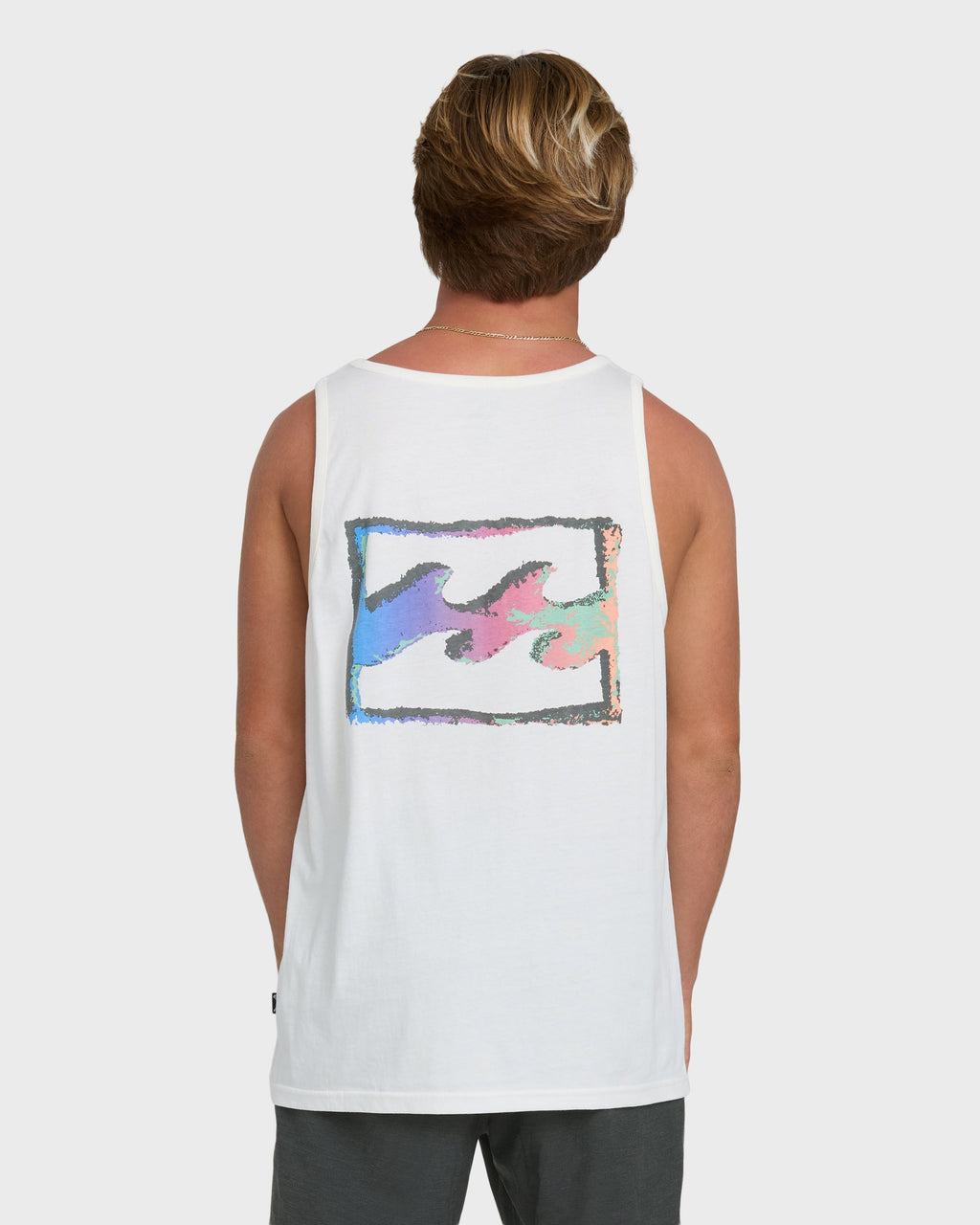 Crayon Wave Premium Tank Top - Off White