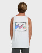 Crayon Wave Premium Tank Top - Off White