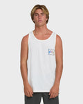 Crayon Wave Premium Tank Top - Off White