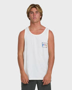 Crayon Wave Premium Tank Top - Off White