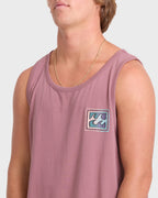 Crayon Wave Premium Tank Top - Red Dahlia