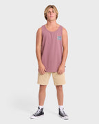 Crayon Wave Premium Tank Top - Red Dahlia
