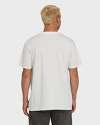 Stack Wave Washed Premium Short Sleeve Knit T-Shirt - Off White
