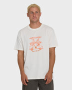 Stack Wave Washed Premium Short Sleeve Knit T-Shirt - Off White