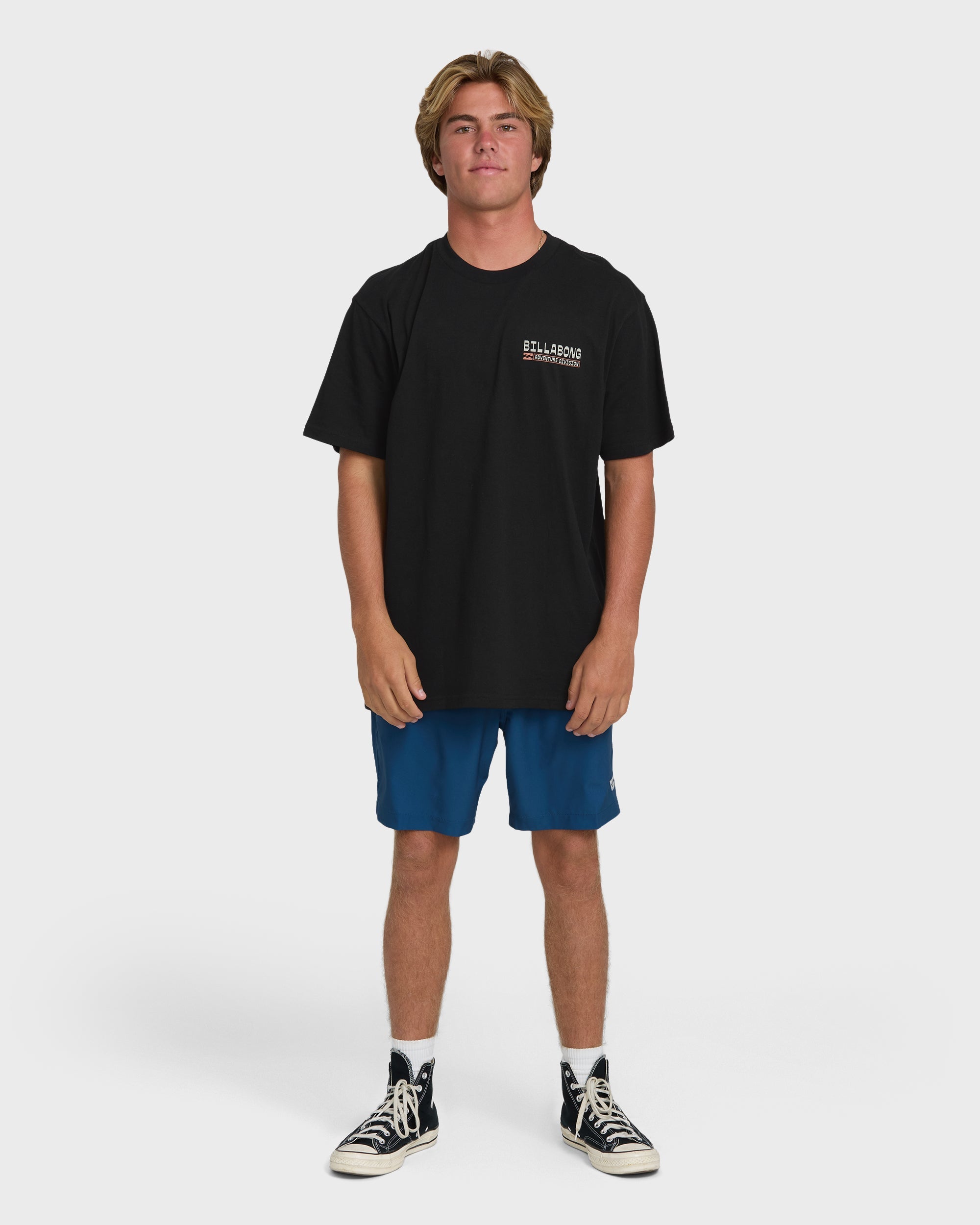 A/Div Agave Premium Short Sleeve Cotton T-Shirt - Black