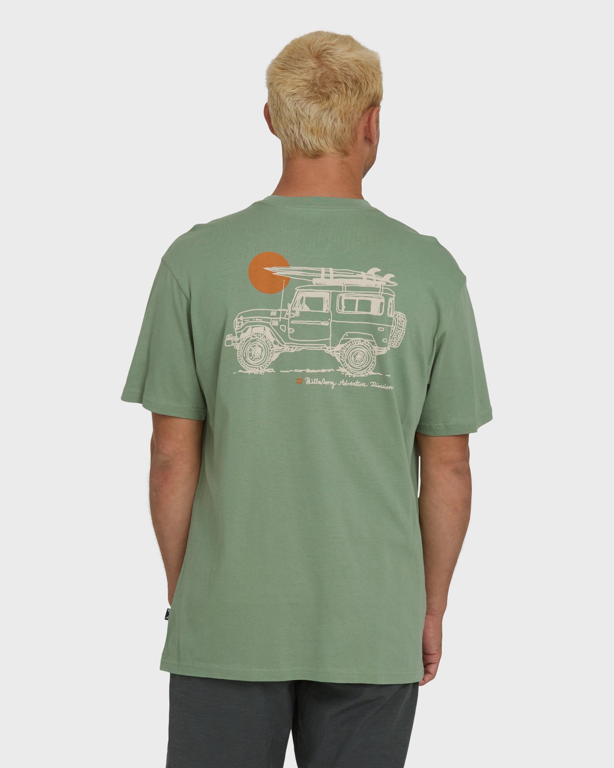 Making Tracks Premium Short Sleeve Knit T-Shirt - Hedge Green