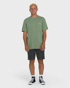 Making Tracks Premium Short Sleeve Knit T-Shirt - Hedge Green