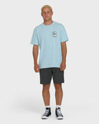 A/Div Sun Down Premium Short Sleeve Knit T-Shirt - Winter Sky